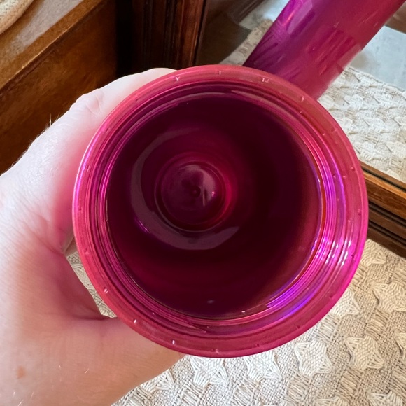 STARBUCKS 2021 Holiday Season Holographic Pink Ribbon Swirl Travel Tumbler 16 oz - Picture 6 of 10